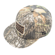 Hoonigan SPRINT unstructured snapback hat in camo pattern featuring a logo patch on the front. Ideal for motorsport enthusiasts.