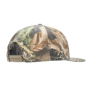 Hoonigan SPRINT unstructured snapback hat featuring a camouflage design and adjustable strap at the back.