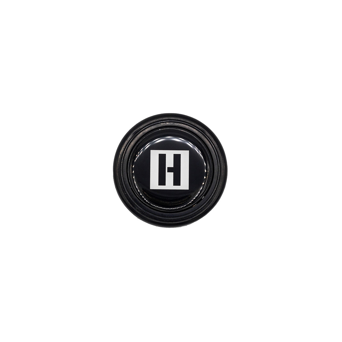 Hoonigan H BOX HORN button featuring a bold H logo on a black background, designed for automotive use.