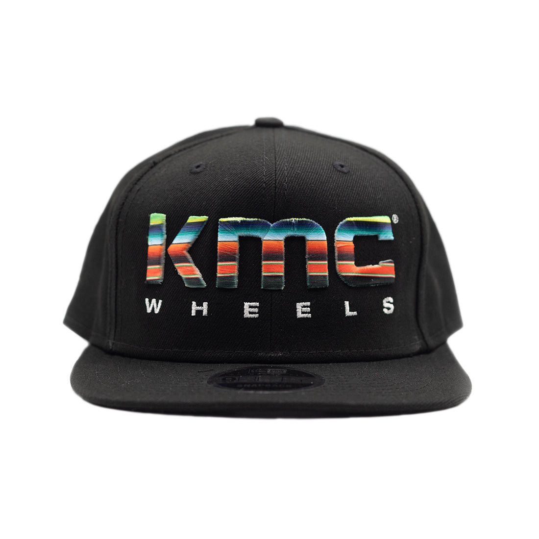 KMC BLANKET Snapback Hat in black with a textured design and adjustable snap closure.