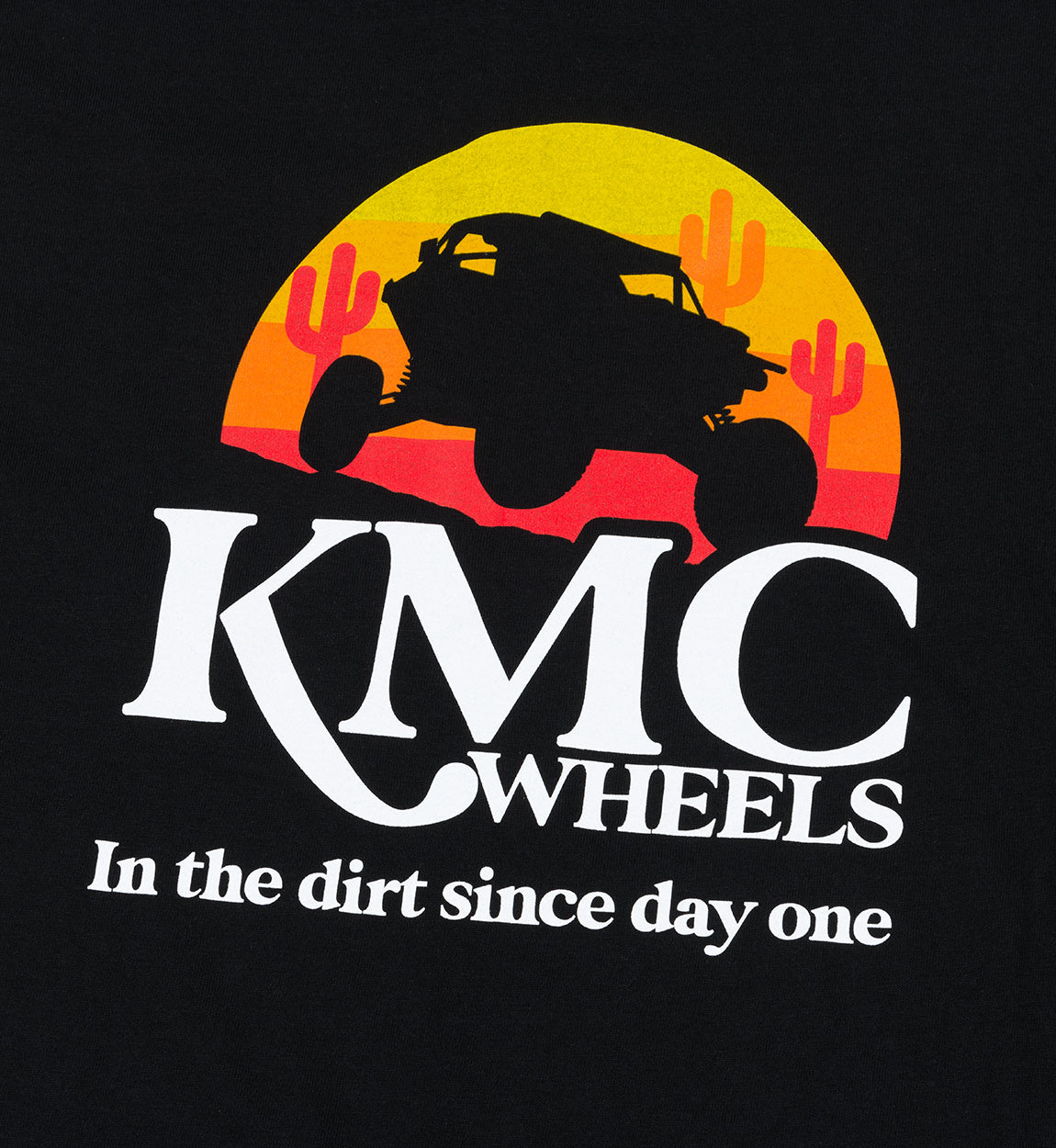 KMC UTV Retro Short Sleeve Tee in red with vintage-inspired graphic design.