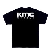 KMC Logo Short Sleeve Tee in black, featuring the KMC logo prominently displayed on the back.