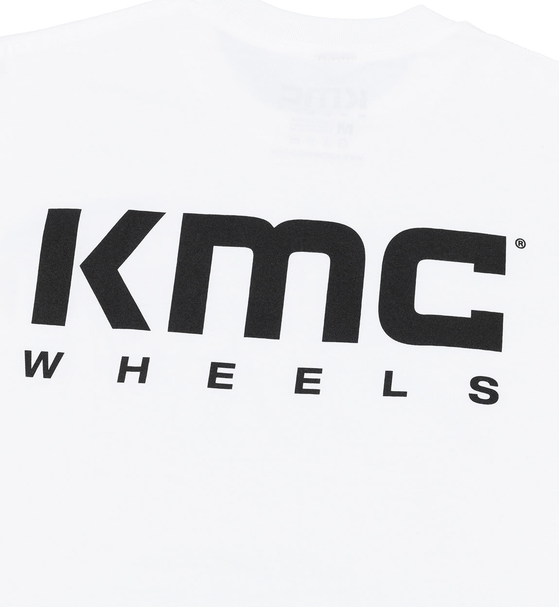 KMC Logo Short Sleeve Tee in black with white logo displayed on the front.