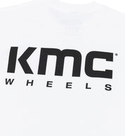 KMC Logo Short Sleeve Tee in black with white logo displayed on the front.