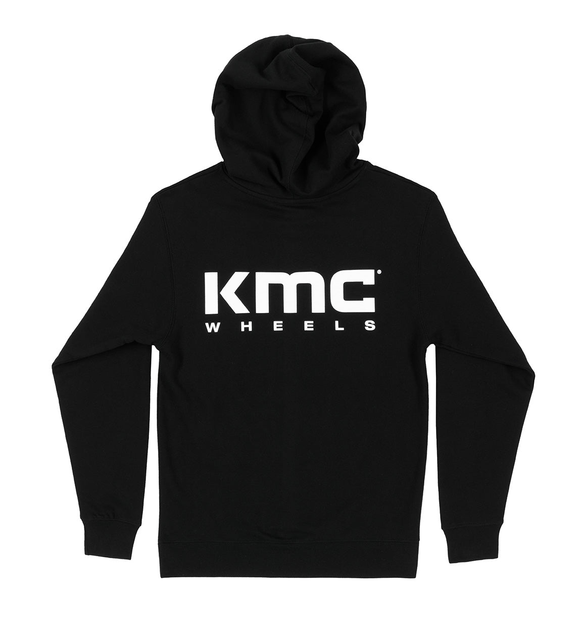 KMC Logo Hoodie in black featuring a large white KMC logo on the front.