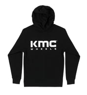KMC Logo Hoodie in black featuring a large white KMC logo on the front.