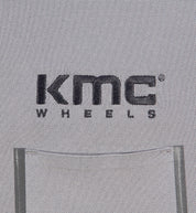 KMC Wheel grey short sleeve polo shirt with embroidered logo on the chest.