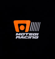 Motegi Racing logo short sleeve t-shirt in black, featuring a bold logo design on the front.