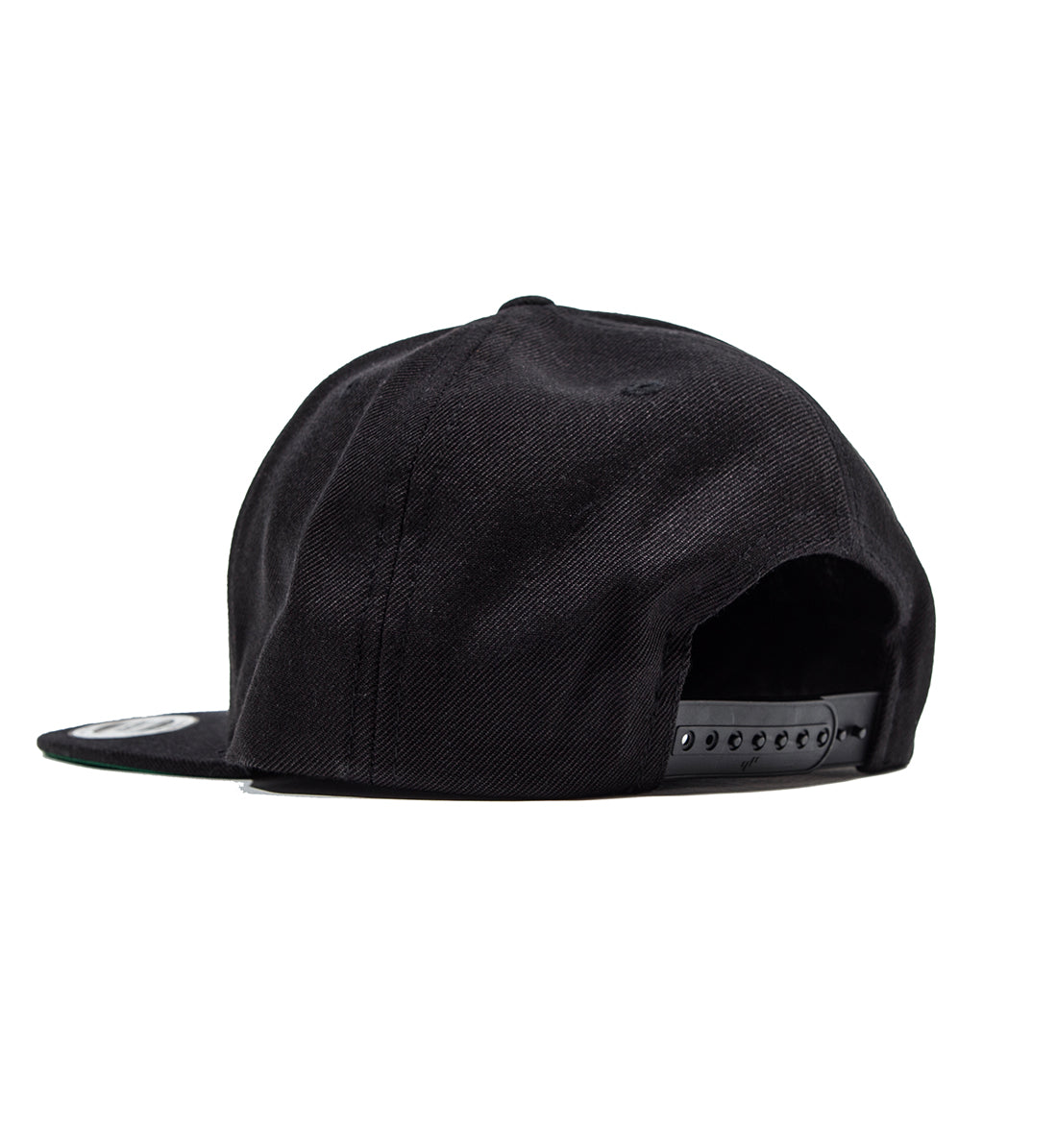 Motegi Racing snapback hat in black with a structured front and adjustable strap, featuring a logo on the front panel.