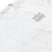 Niche SCRAPE HARD Short Sleeve Tee in black with white graphic design, displayed on a plain background.