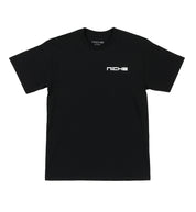 Niche Logo Short Sleeve Tee in black with white logo displayed on the front.