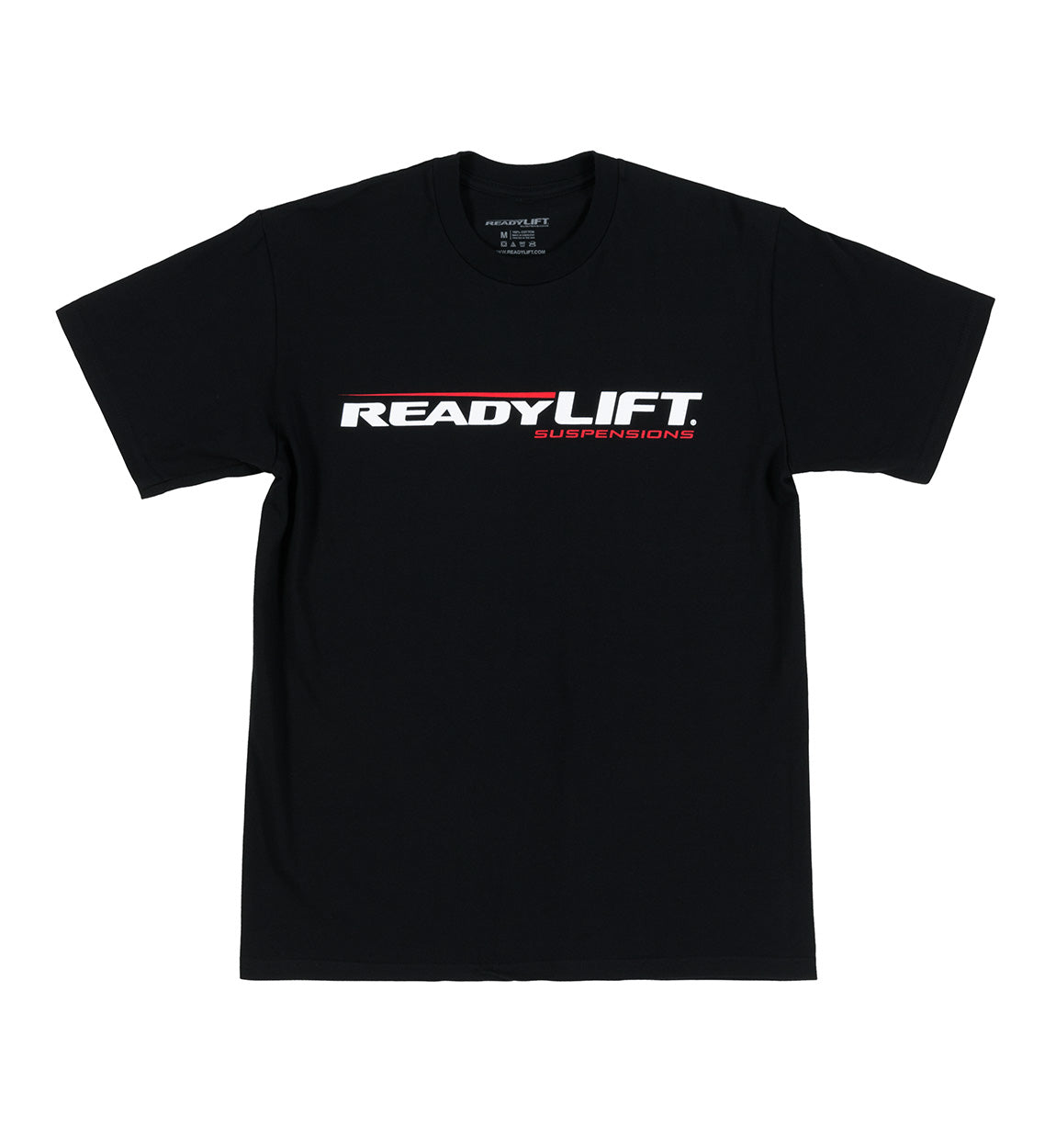 Ready Lift Logo Short Sleeve Tee featuring a bold logo on the front, made from soft cotton for comfort.
