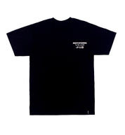 Black Rotiform FAST OR LAST short sleeve tee with bold white text graphic on the front.