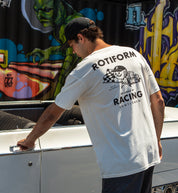Rotiform RACING GENTLEMEN short sleeve tee featuring a stylish graphic design on the back, crafted in a comfortable fabric suitable for casual wear.