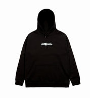 Rotiform STAPLE Hoodie in black and white, featuring a front logo design, pullover style, and drawstring hood.