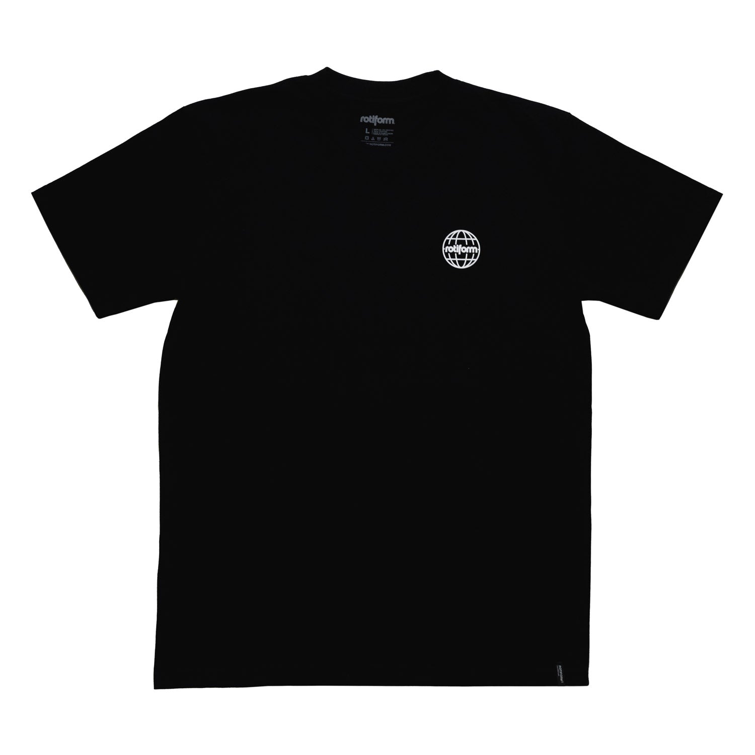 Rotiform "YOU CAN'T BUY COOL" short sleeve tee in black featuring bold white graphic text on the front.