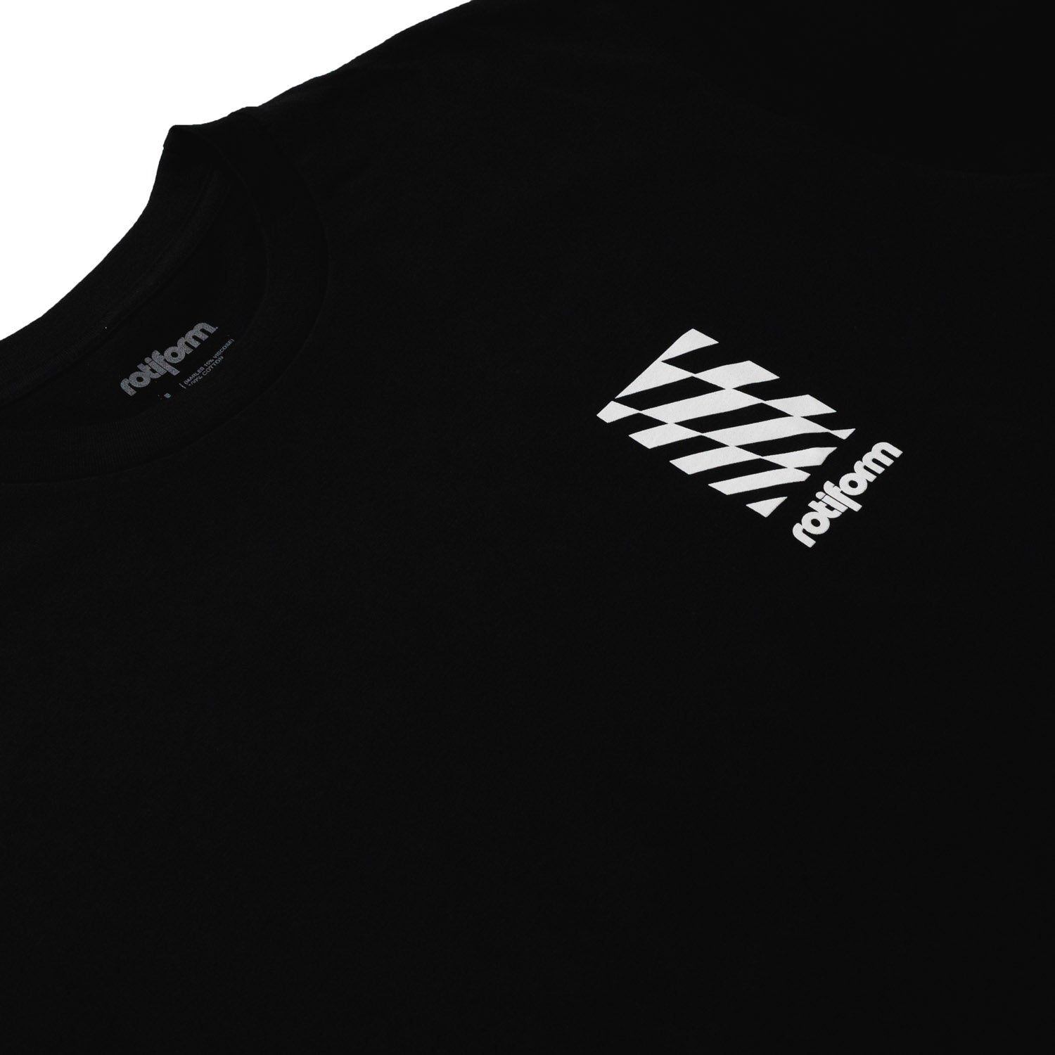 Rotiform PMF Short Sleeve Tee in black featuring a large graphic design on the front.
