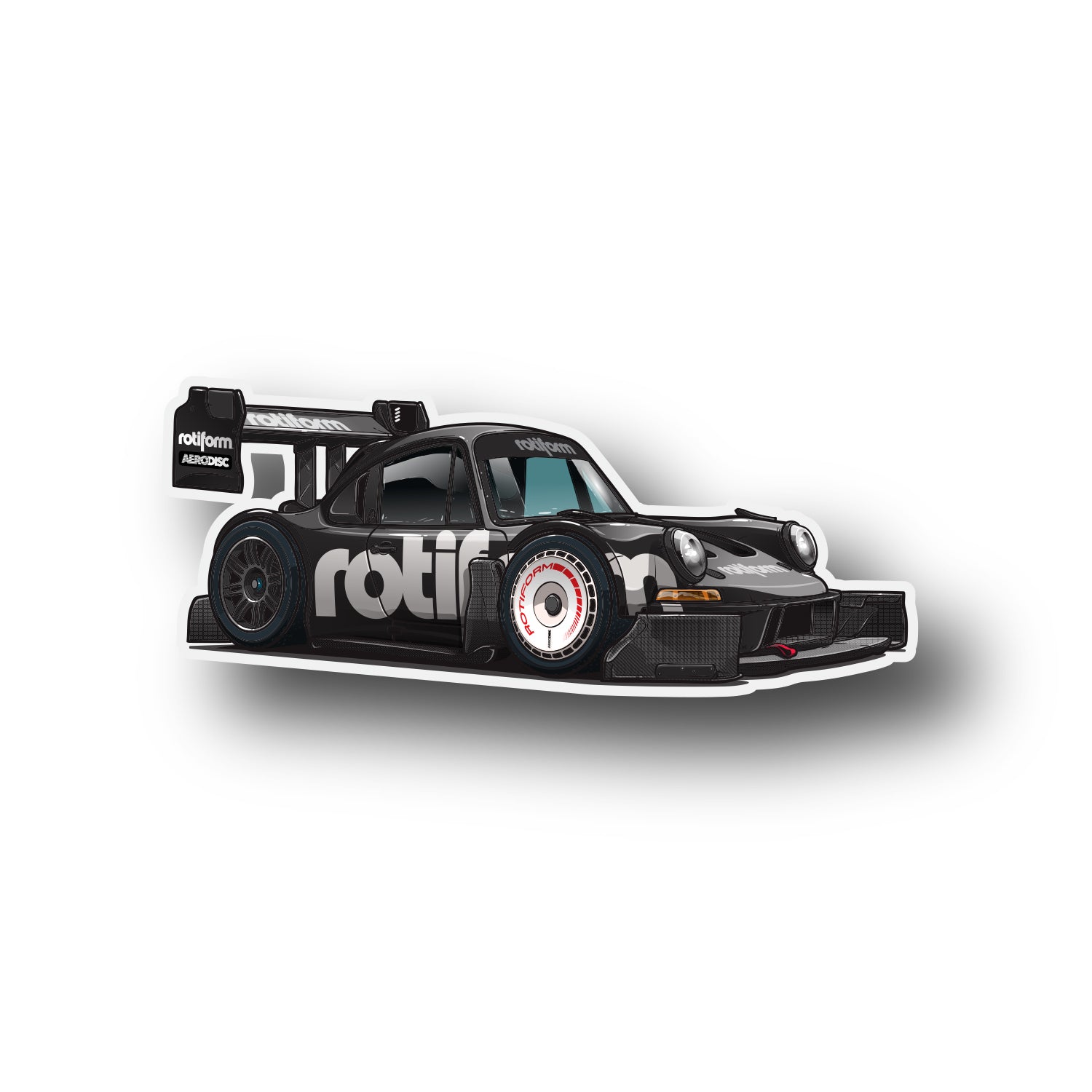 Rotiform SD 5-inch sticker featuring a bold, stylized logo on a white background.