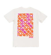 Rotiform DONUTS N DRIVERS Short Sleeve Tee featuring a graphic design of donuts and a car, in a casual fit with a round neck, displayed on a plain background.
