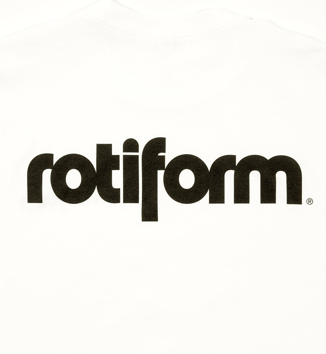 Rotiform STAPLE Short Sleeve Tee featuring a black design with the Rotiform logo on the back.