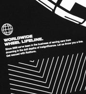 Black hoodie featuring "MILLIONS SAVED" graphic in white, showcasing a modern streetwear design by Rotiform.