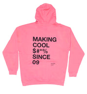 Black hoodie with "MAKING COOL $#*&" text design by Rotiform, featuring a stylish and casual look.