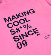 Black hoodie featuring "Rotiform MAKING COOL $#*&" graphic on the front.