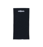 Rotiform STAPLE Neck Gaitor in black, featuring a lightweight, stretchy fabric design suitable for outdoor activities.