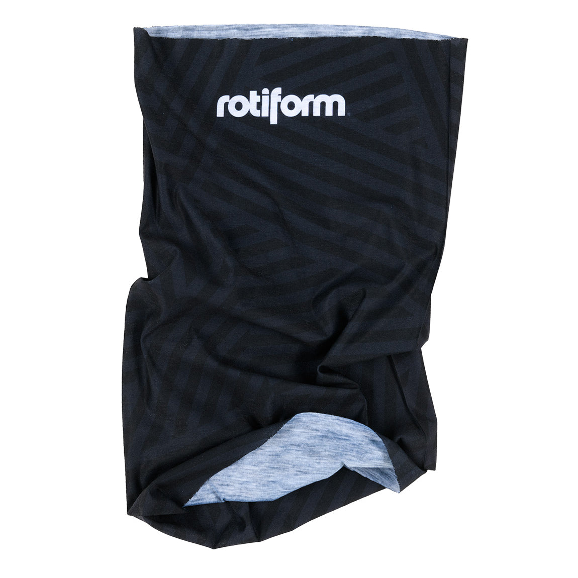 Rotiform STAPLE Neck Gaiter in black, featuring a versatile design ideal for outdoor activities and cold weather protection.