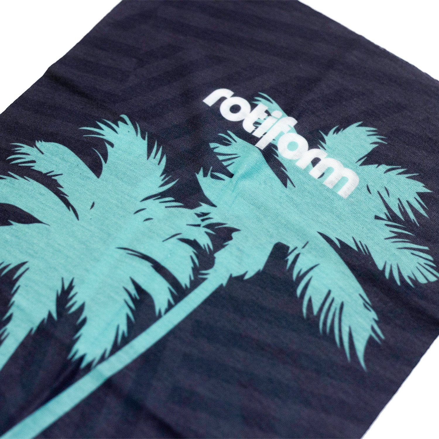Rotiform STAPLE Neck Gaiter in black, featuring a subtle logo design, ideal for outdoor activities and winter wear.