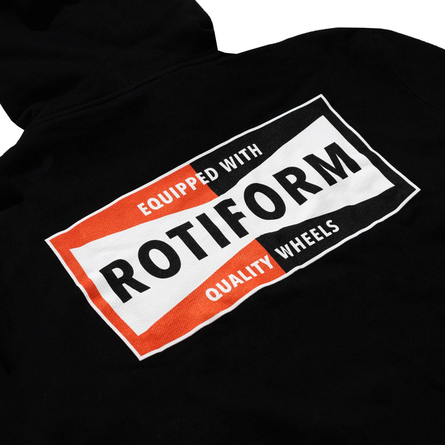 Rotiform NEED THAT PLUG Pullover Hoodie in black with bold white lettering.