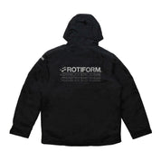 Rotiform Motorsports DIV reflective jacket featuring a sleek design with a zippered front, adjustable cuffs, and prominent branding. Ideal for enhanced visibility in low-light conditions.