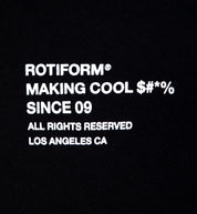 Rotiform black hoodie featuring "MAKING COOL $#&*" graphic on the front.