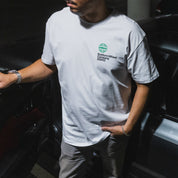 Rotiform NEED WHEELS Short Sleeve Tee featuring a stylish graphic design on a black fabric.