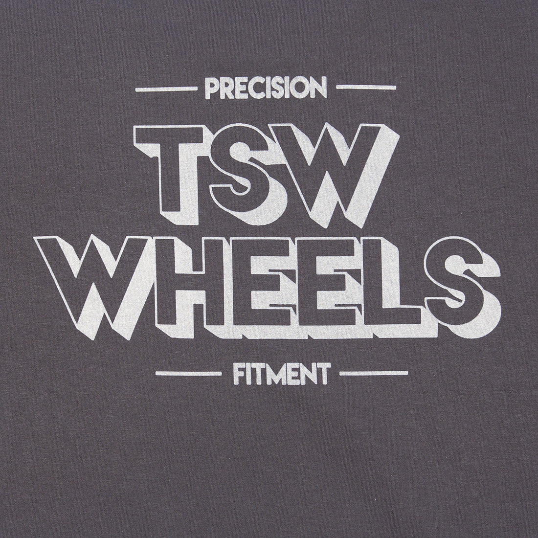 TSW DROPPERS Short Sleeve Tee, featuring a detailed back design in charcoal gray, ideal for casual wear.