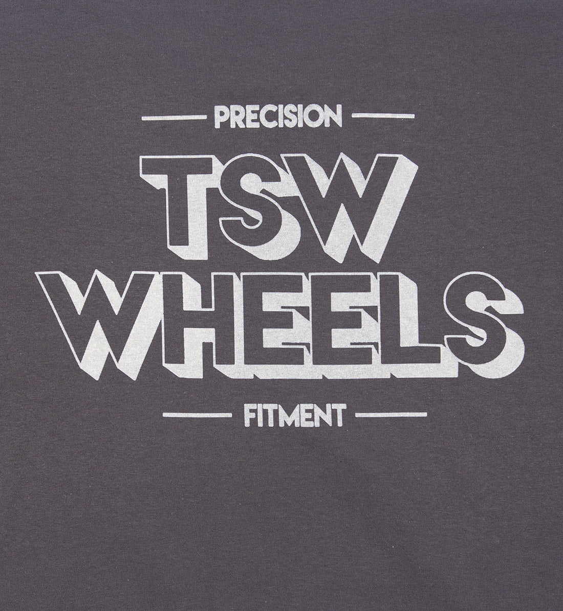 TSW DROPPERS Short Sleeve Tee, featuring a detailed back design in charcoal gray, ideal for casual wear.