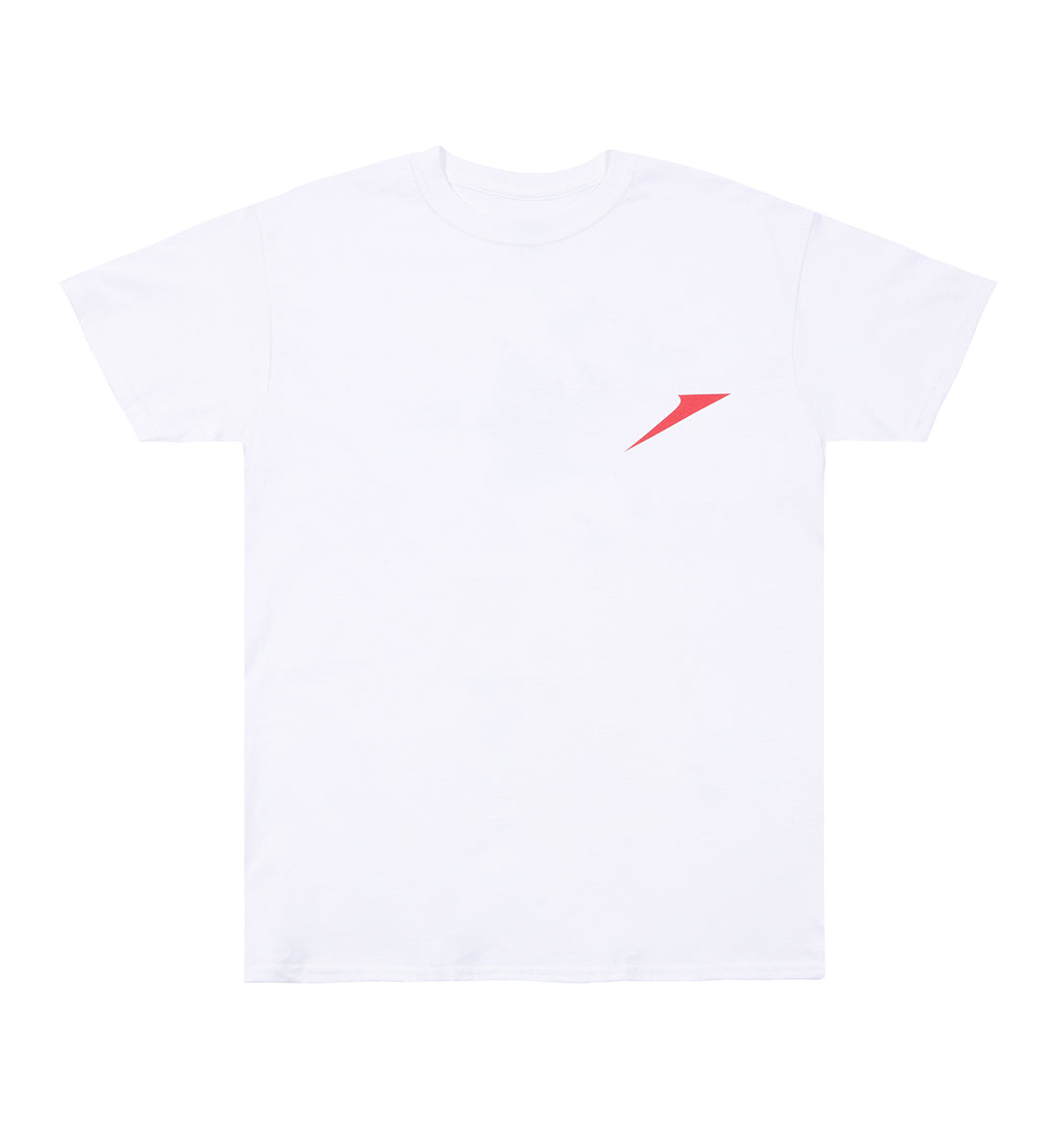White TSW THIN LOGO Short Sleeve Tee featuring a minimalist logo design on the front.
