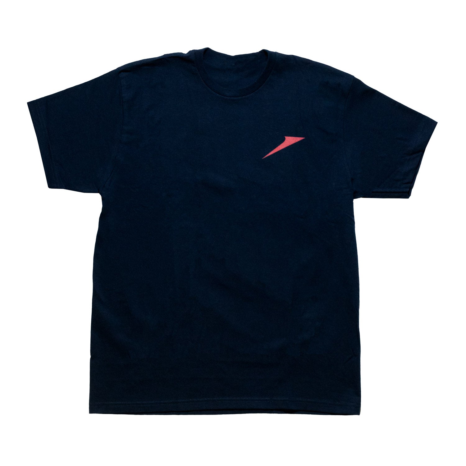 TSW THIN LOGO Short Sleeve Tee in navy blue with a minimalist logo on the chest.
