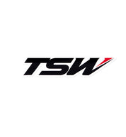 TSW logo sticker featuring a bold design in black and white, ideal for car enthusiasts and branding.