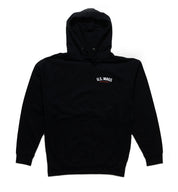 US Mags LOGO Hoodie in black featuring a white US Mags logo on the front.