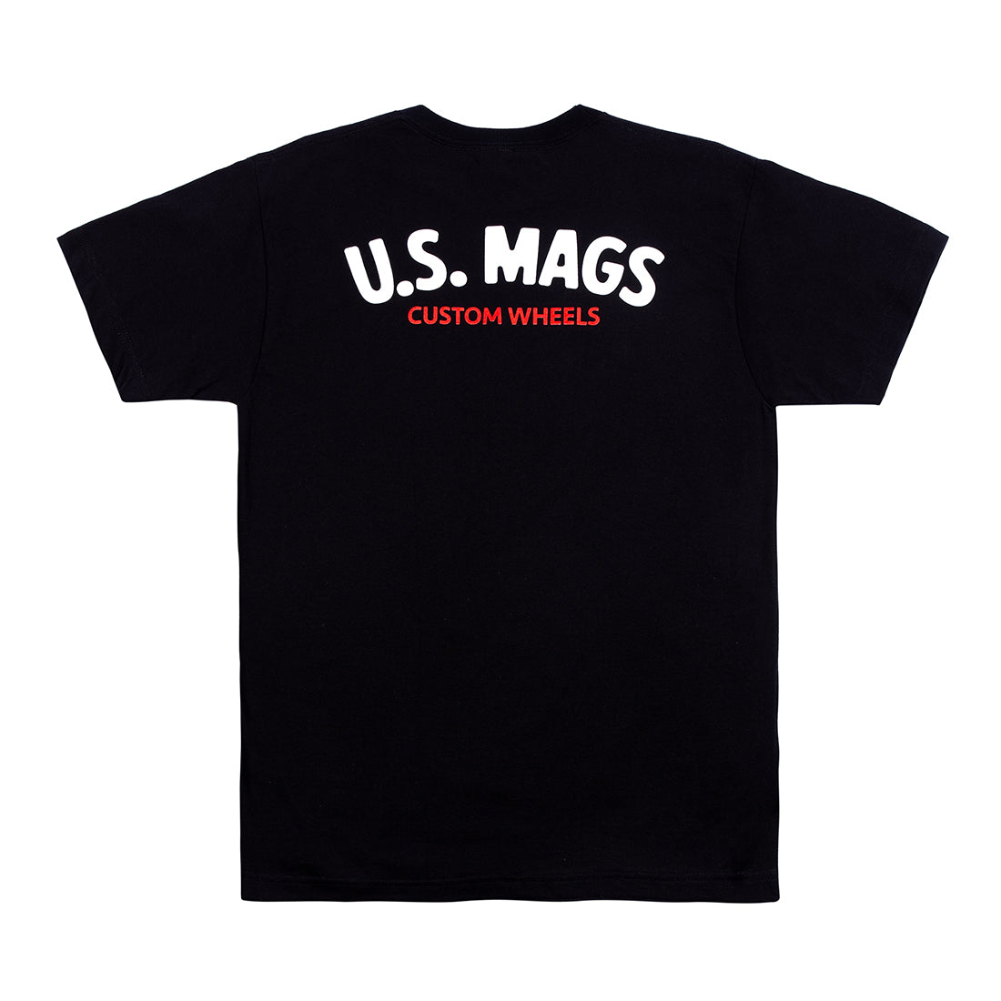 Black short sleeve tee featuring the US MAGS logo on the back.
