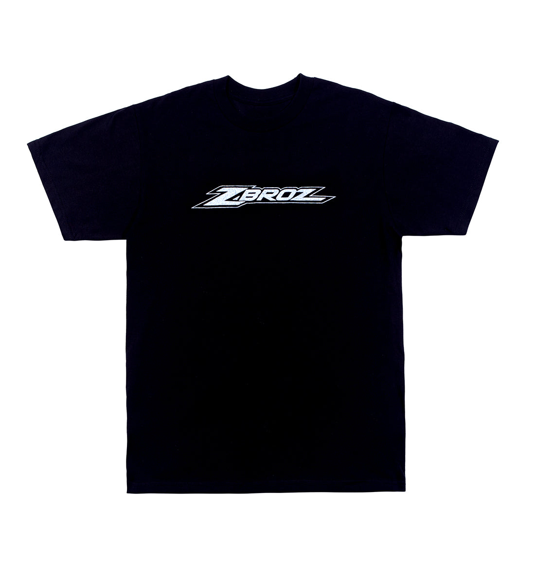 ZBROZ SEASONS NEVER END Short Sleeve Tee in black featuring the text "Riding Doesn't End" on the front.