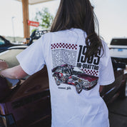 Hoonigan x Lia Block INNER WORKINGS Short Sleeve T-Shirt featuring a vintage Audi UR-Quattro graphic on the back.