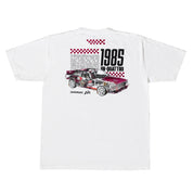 Hoonigan x Lia Block INNER WORKINGS Short Sleeve T-Shirt featuring a graphic of a 1985 Audi UR-Quattro on the back.