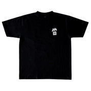 Black short sleeve t-shirt featuring Hoonigan logo and Lia Block design, perfect for motorsport enthusiasts.