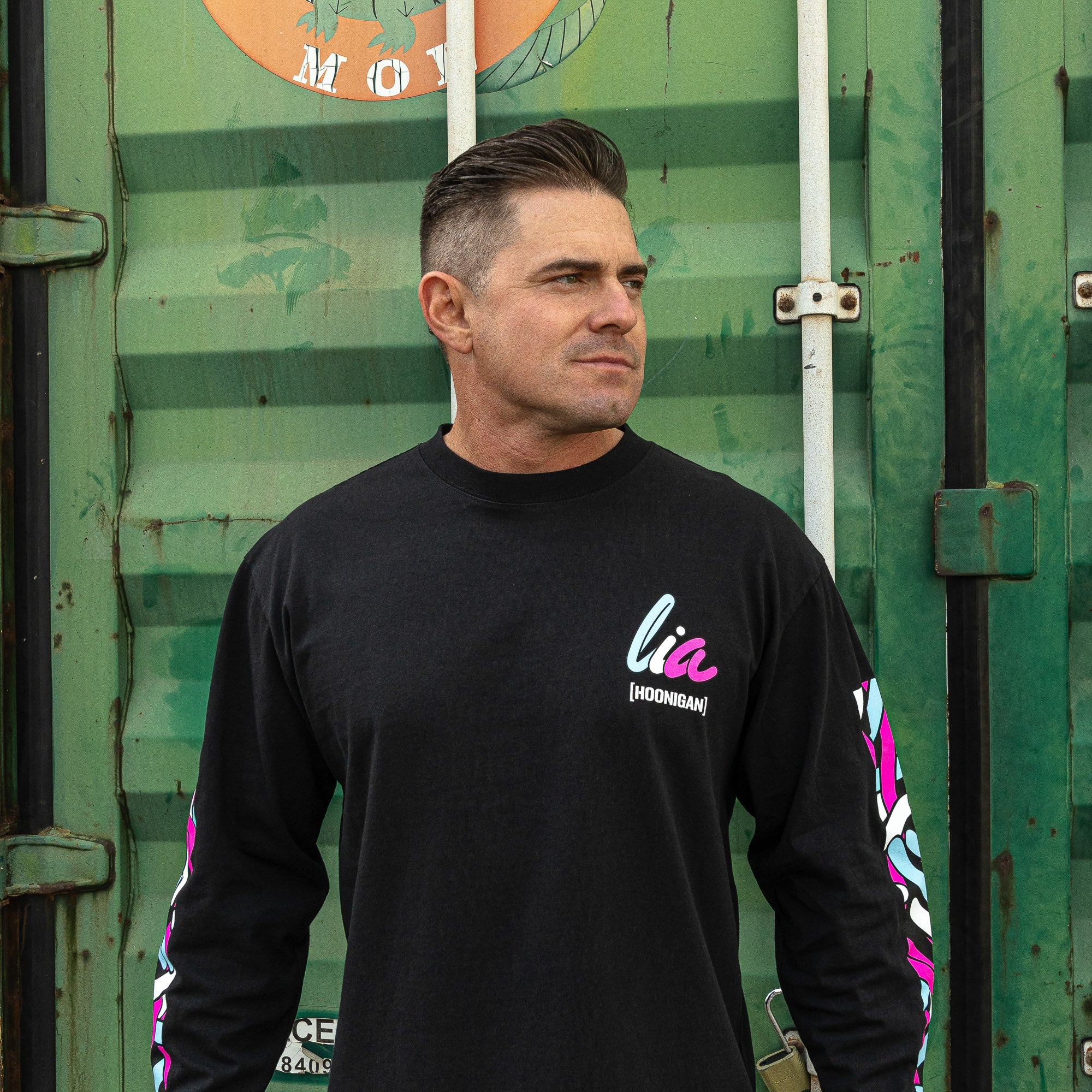 Hoonigan x Lia Block SCRIPT Long Sleeve T-Shirt