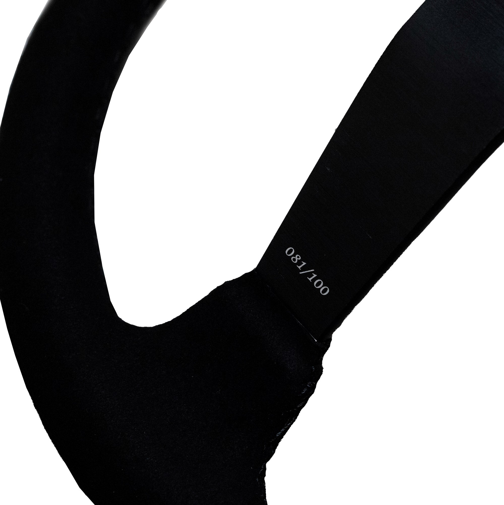 Limited edition Hoonigan steering wheel featuring a sleek design and numbered 081 out of 100 for exclusive appeal.