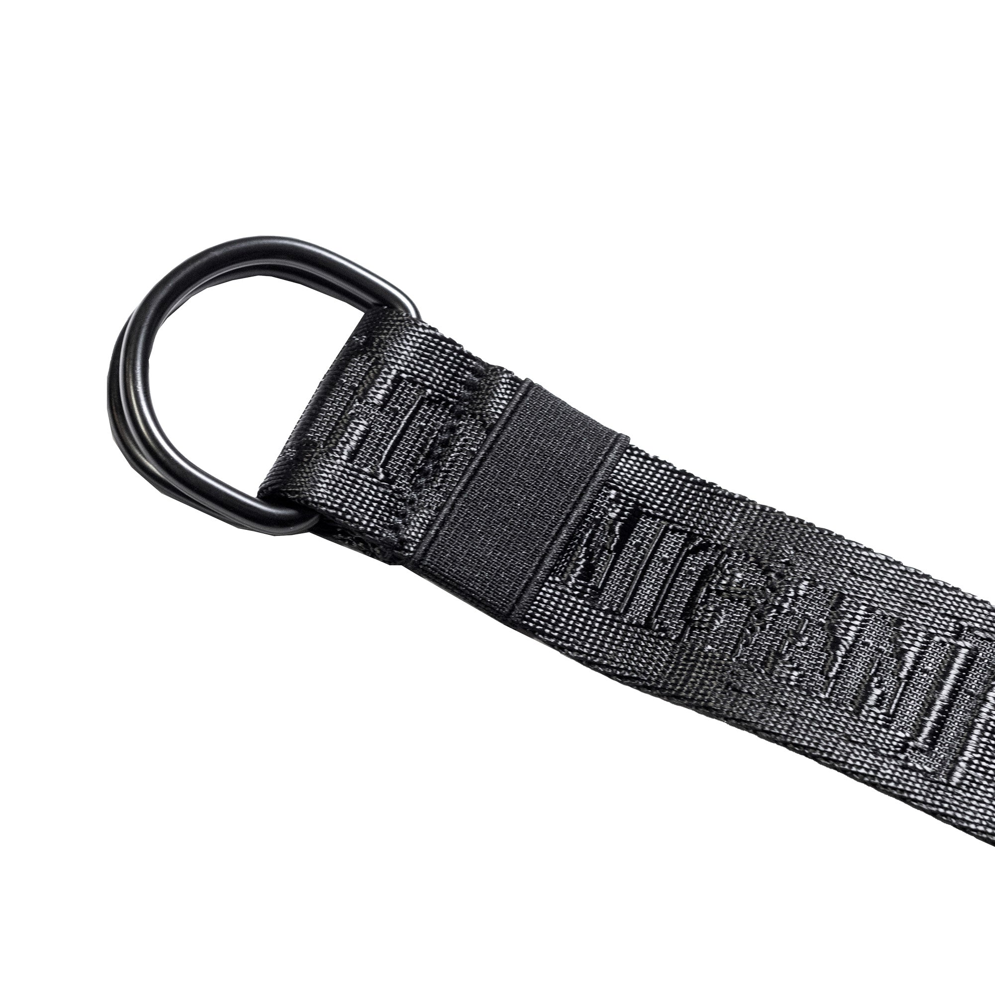 Hoonigan CAUTION TAPE Reversible Belt featuring durable fabric and a metal D-ring for secure fastening.