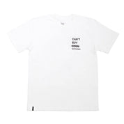 White short sleeve t-shirt featuring "Can't Buy Cool" graphic and Rotiform branding, perfect for car enthusiasts.