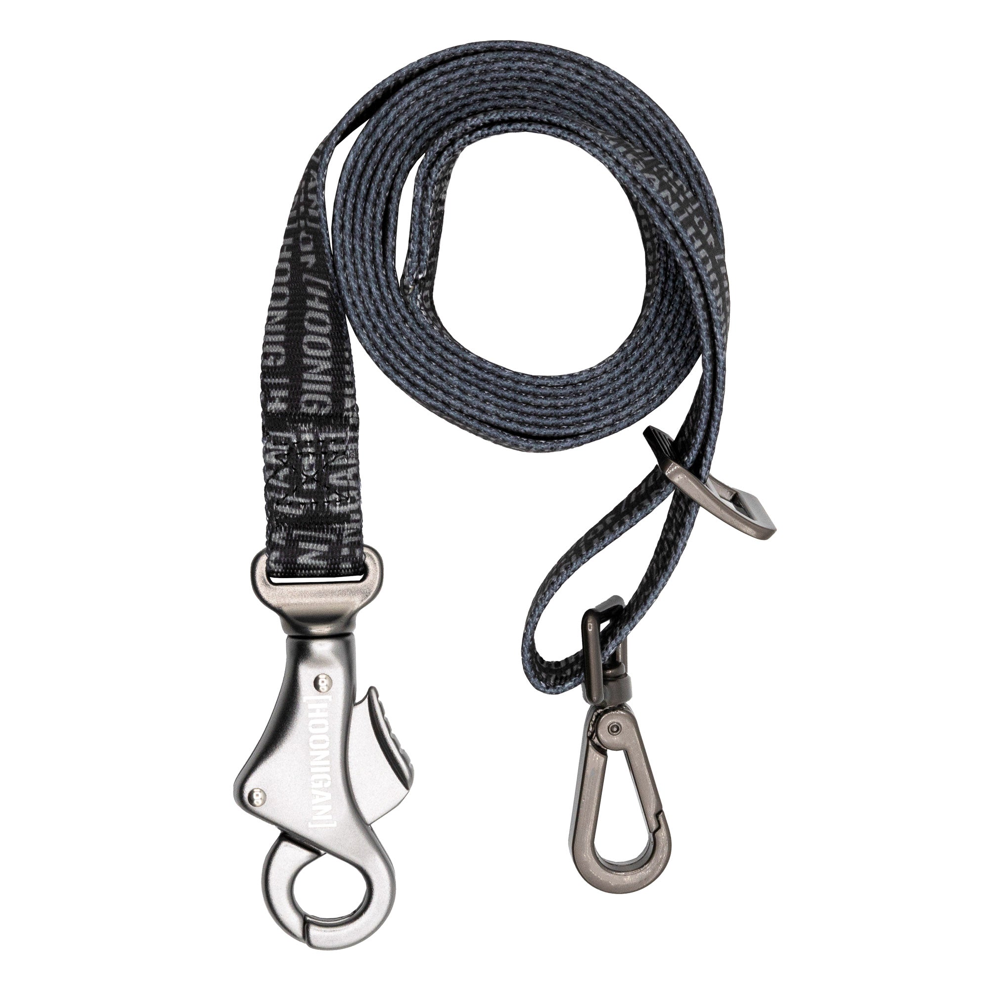 Durable dog leash featuring Hoonigan Scatter Censor Bar logo, designed for automotive enthusiasts and pet lovers.